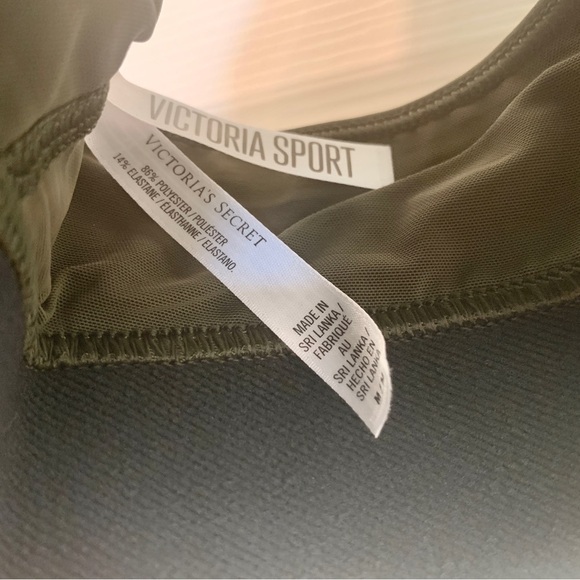 Olive Green Player Racerback Sports Bra Bralette - Picture 4 of 6